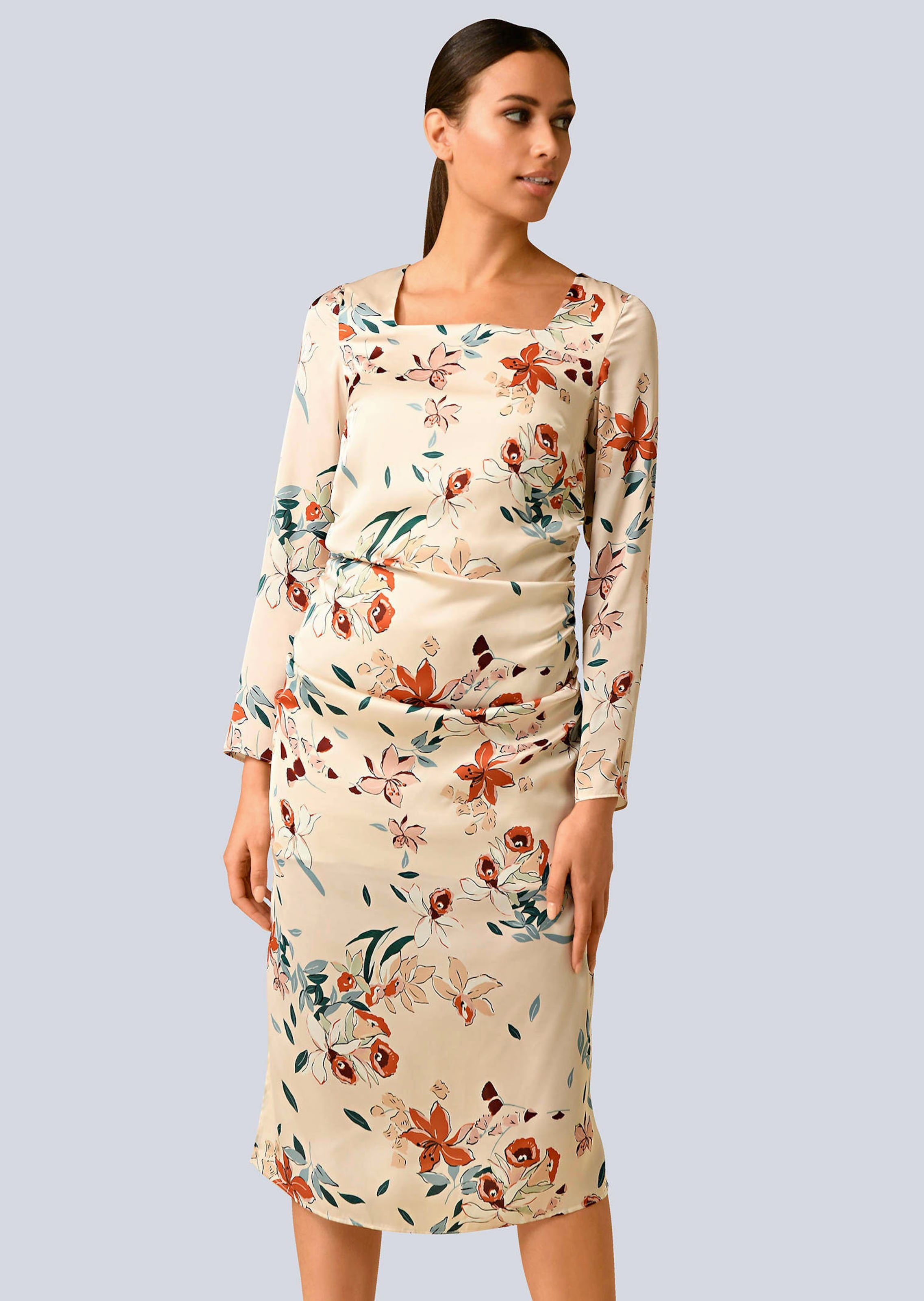 Kleid mit floralem Dessin