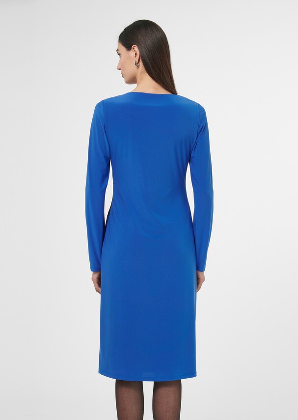 Long-sleeved dress with side gathers 2