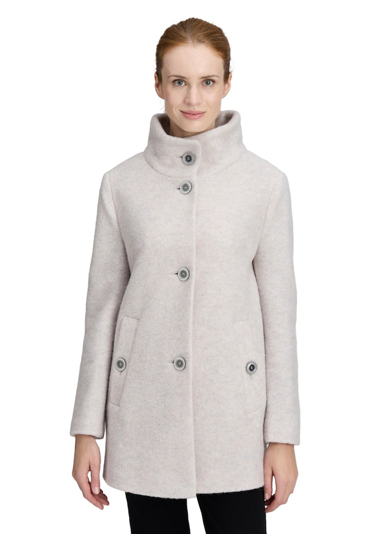 Edler Wollmantel mit Stehkragen