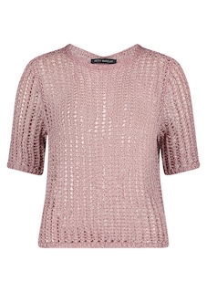 Luftiger Ajourpullover mit Pailletten thumbnail 6