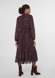 Long sleeve dress with unique print thumbnail 3