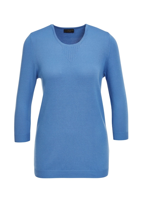 Zomerse, tricot pullover met ajourpatroon 5