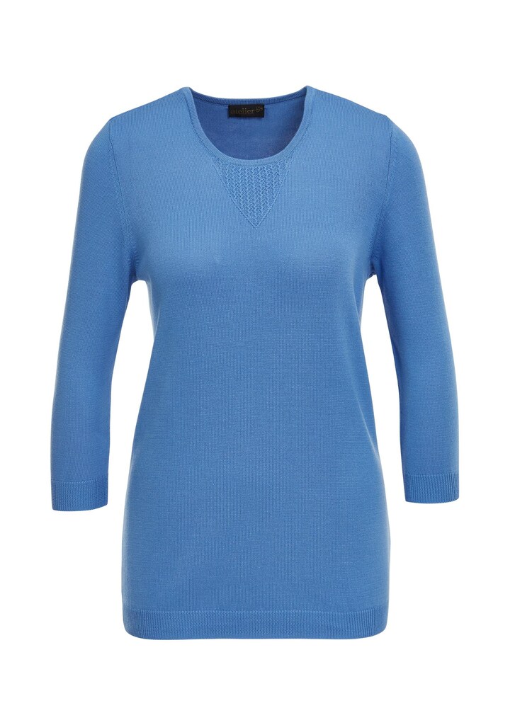 Zomerse, tricot pullover met ajourpatroon 5