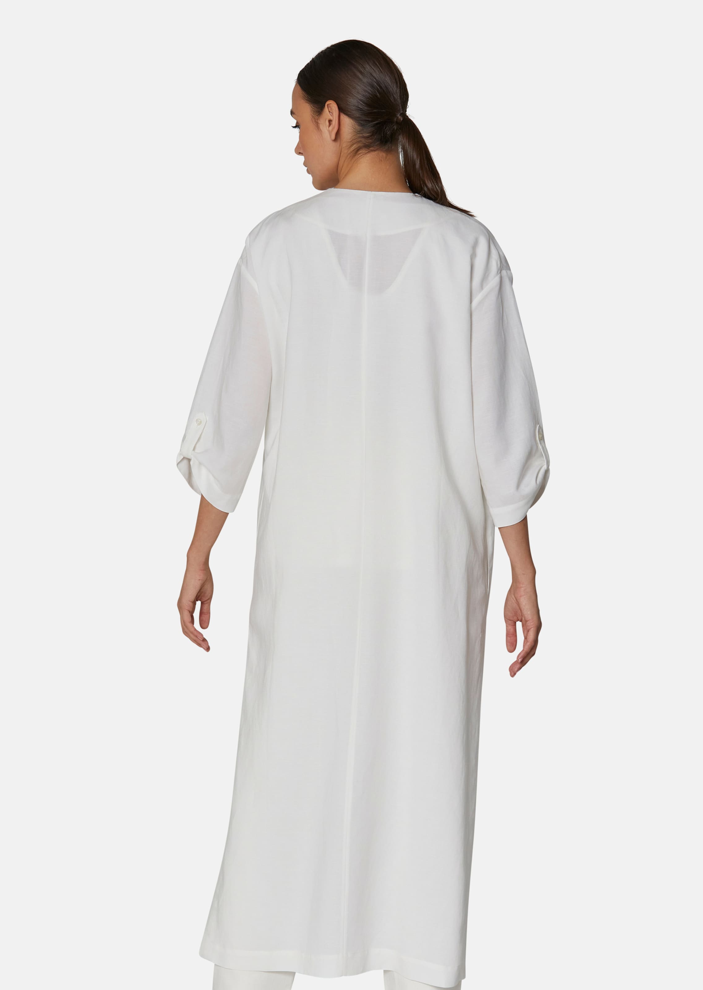 knee length dresses for ladies Ivory Double Breasted Blazer Dress Coat main image 1