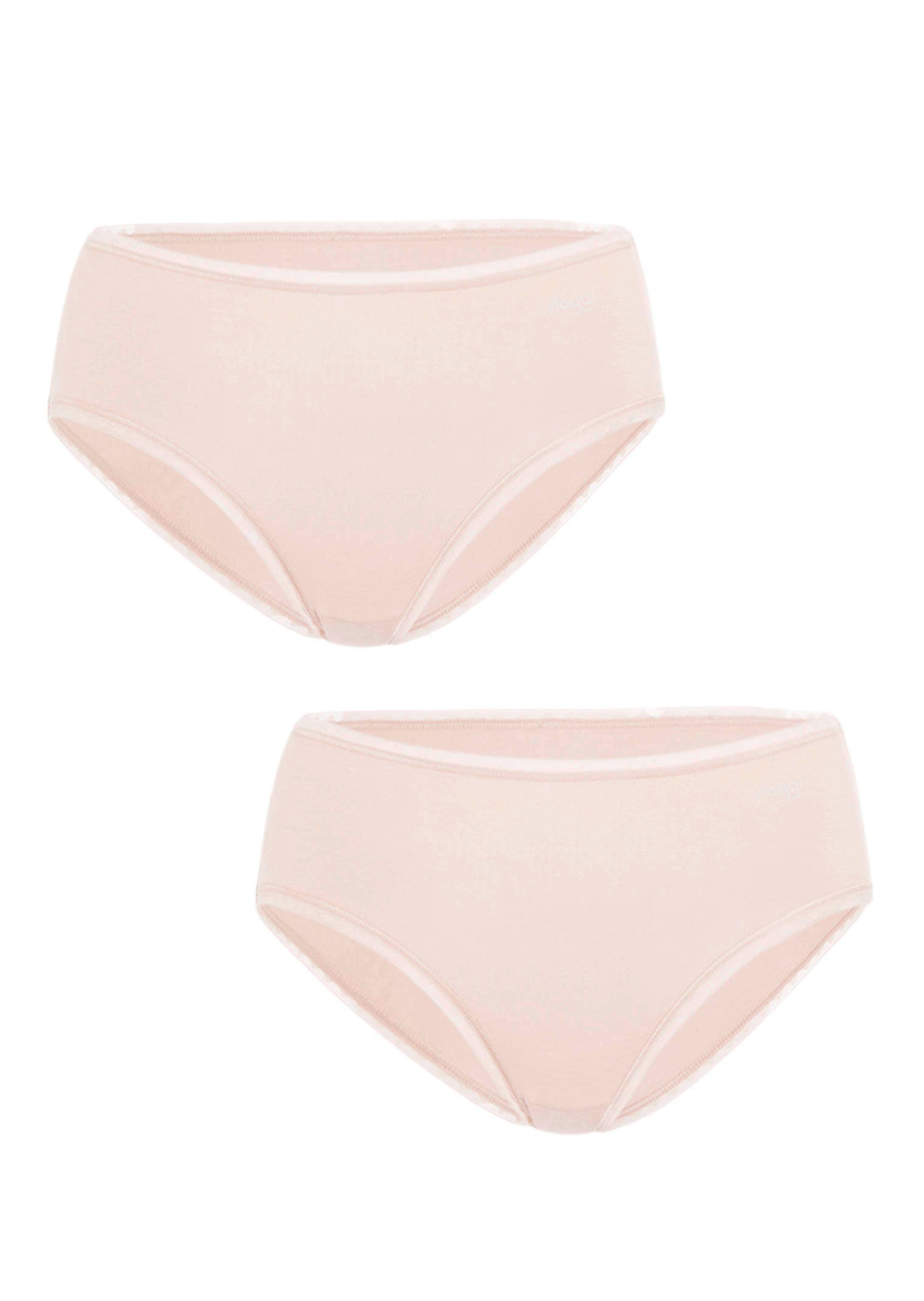Twee katoenen tailleslips met Elastan