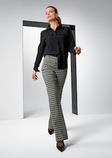 Bedruckte Schlupfhose in ausgestellter Form thumbnail 7