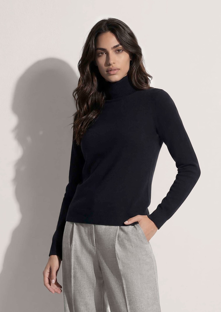 Pull en cachemire à col roulé