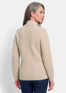 Tricot pullover met troyerkraag thumbnail 3