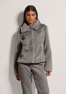 Short faux fur jacket thumbnail 1