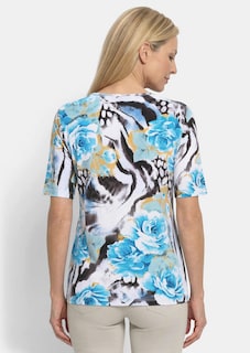 T-shirt en viscose avec un mélange de motifs attrayant thumbnail 3