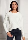Sweatshirt in elegant jersey with diagonal texture thumbnail 6