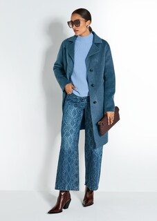 Weite Jeans mit Allover-Print thumbnail 7