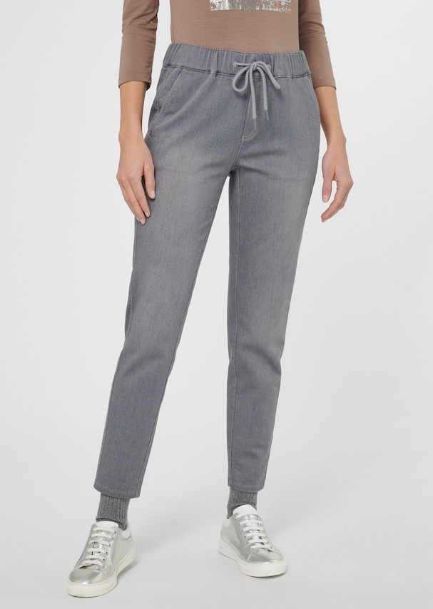 Comfortable stretch-waist jeans