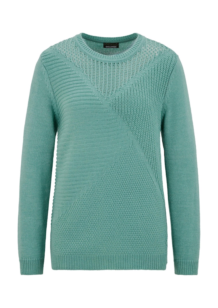 Pflegeleichter Pullover in hochwertiger Rippenstruktur