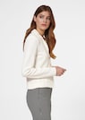 Trendy short-cut blazer in jersey with structured sections thumbnail 4