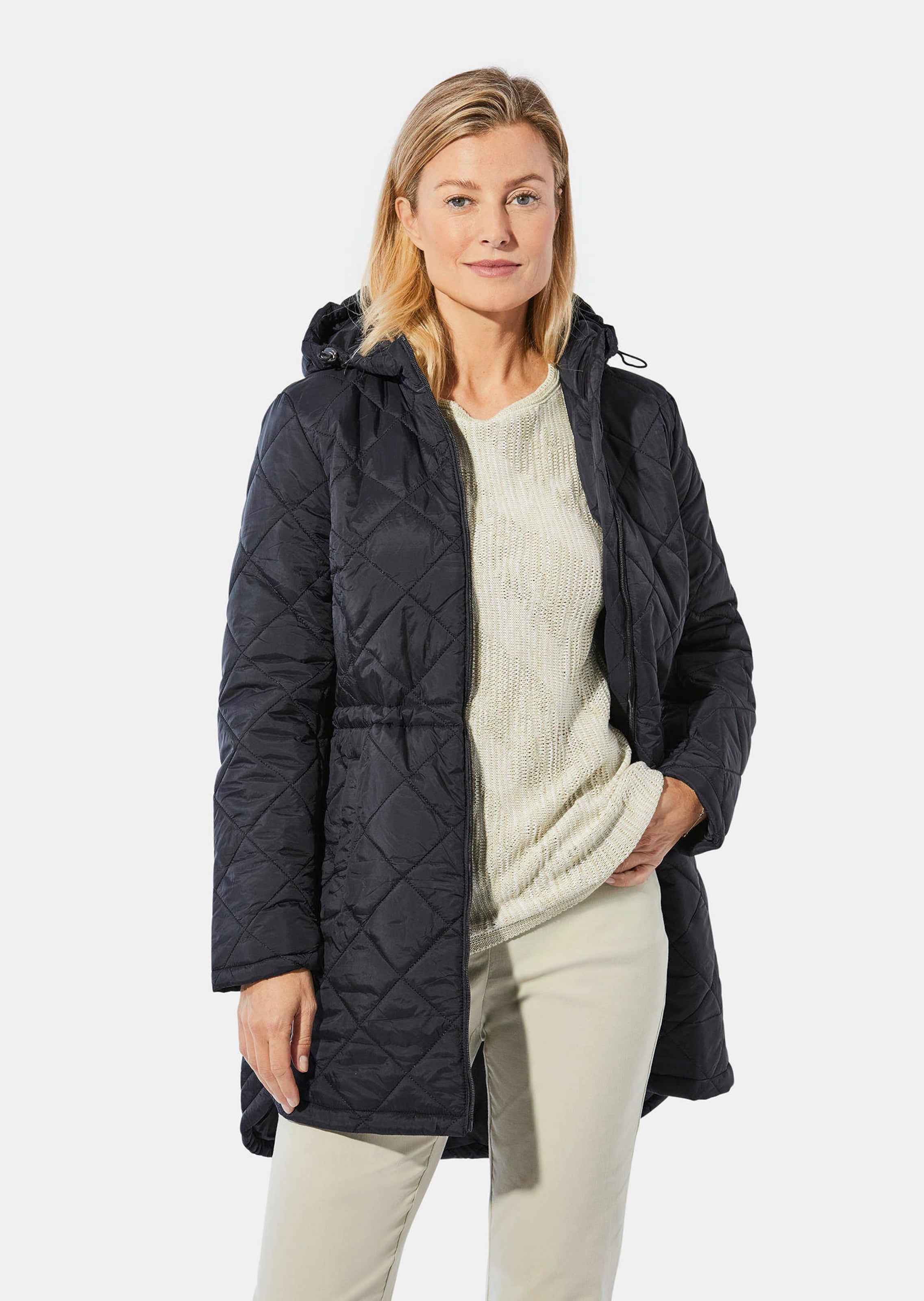 Steppjacke hinten verlängert