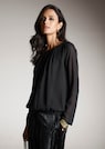 Rundhals-Bluse mit transparenten Ärmeln thumbnail 7