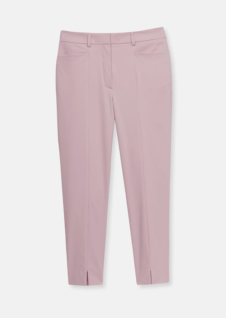 Slim-fit 7/8 high-waist trousers in innovative techno stretch 5