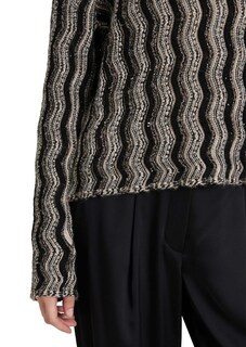 Pull en tricot à motif ondulé thumbnail 5