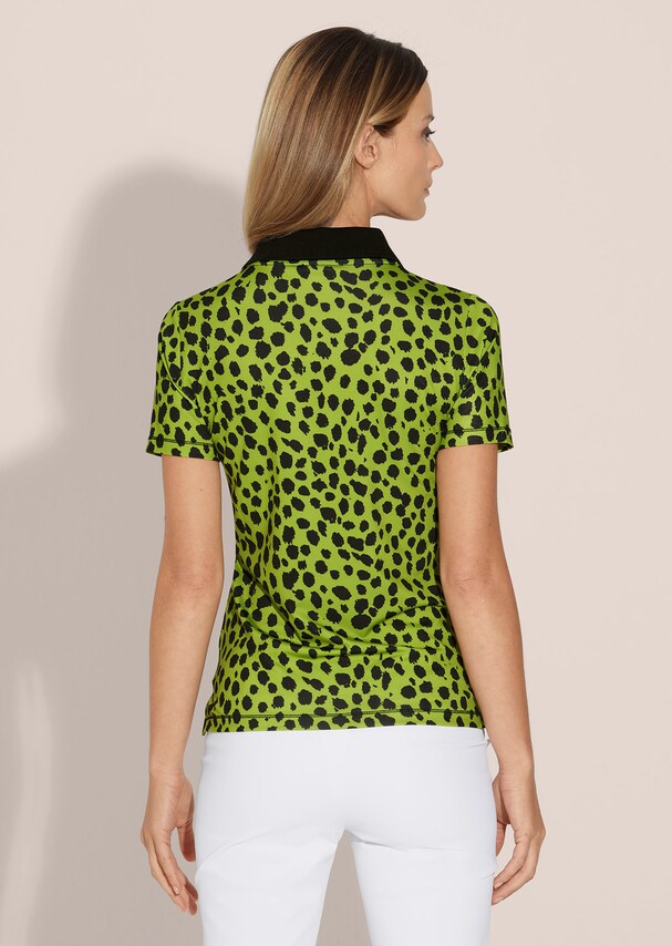 Polo shirt with pattern mix 2