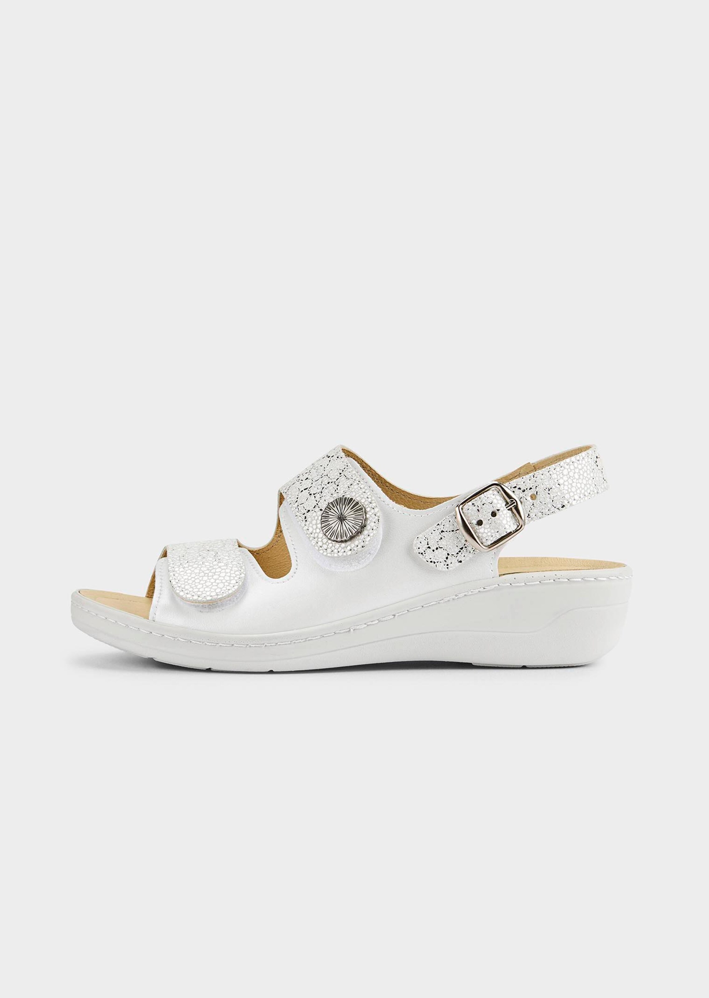 Sandalen aus Leder mit Kork-Wechselfußbett