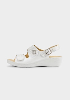 Sandalen aus Leder mit Kork-Wechselfußbett thumbnail 4