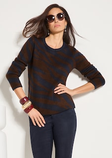 Pullover mit modischem Zebra-Muster thumbnail 1