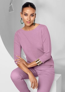 Cashmere jumper with boat neckline thumbnail 7