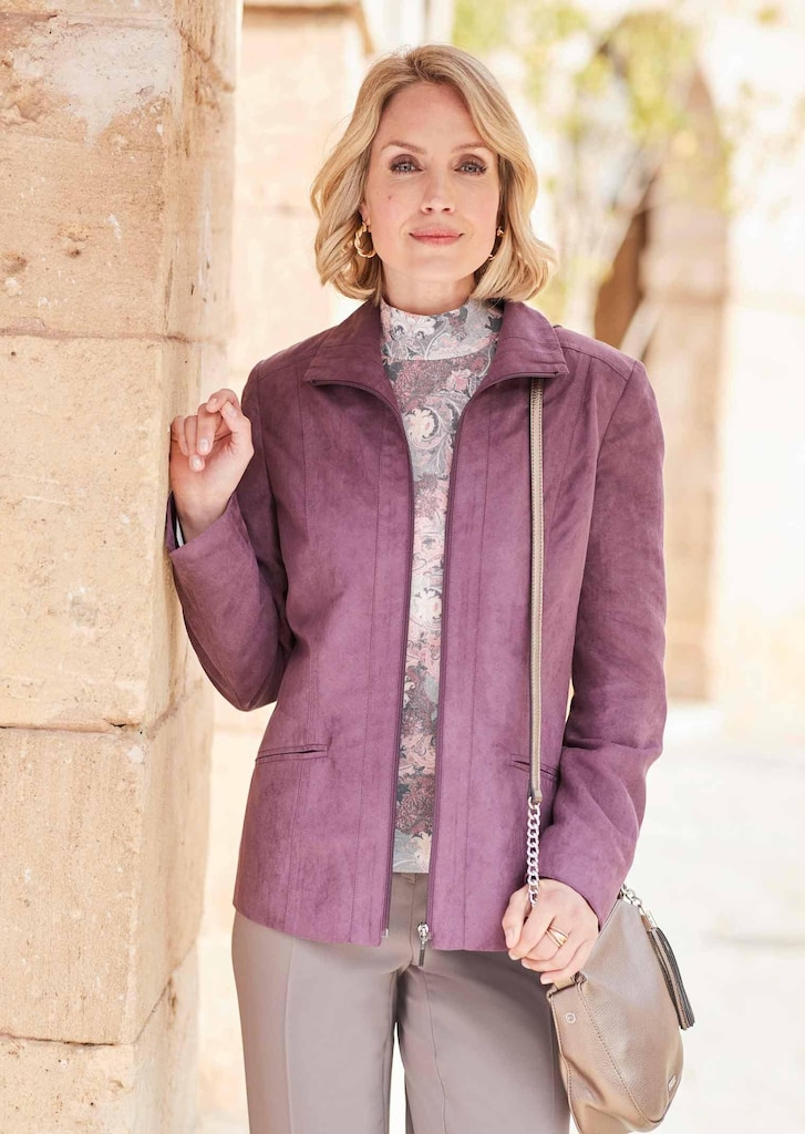 Pflegeleichte Lederimitatjacke