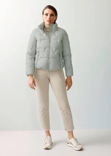Kurze Daunensteppjacke mit Zierbändern thumbnail 2