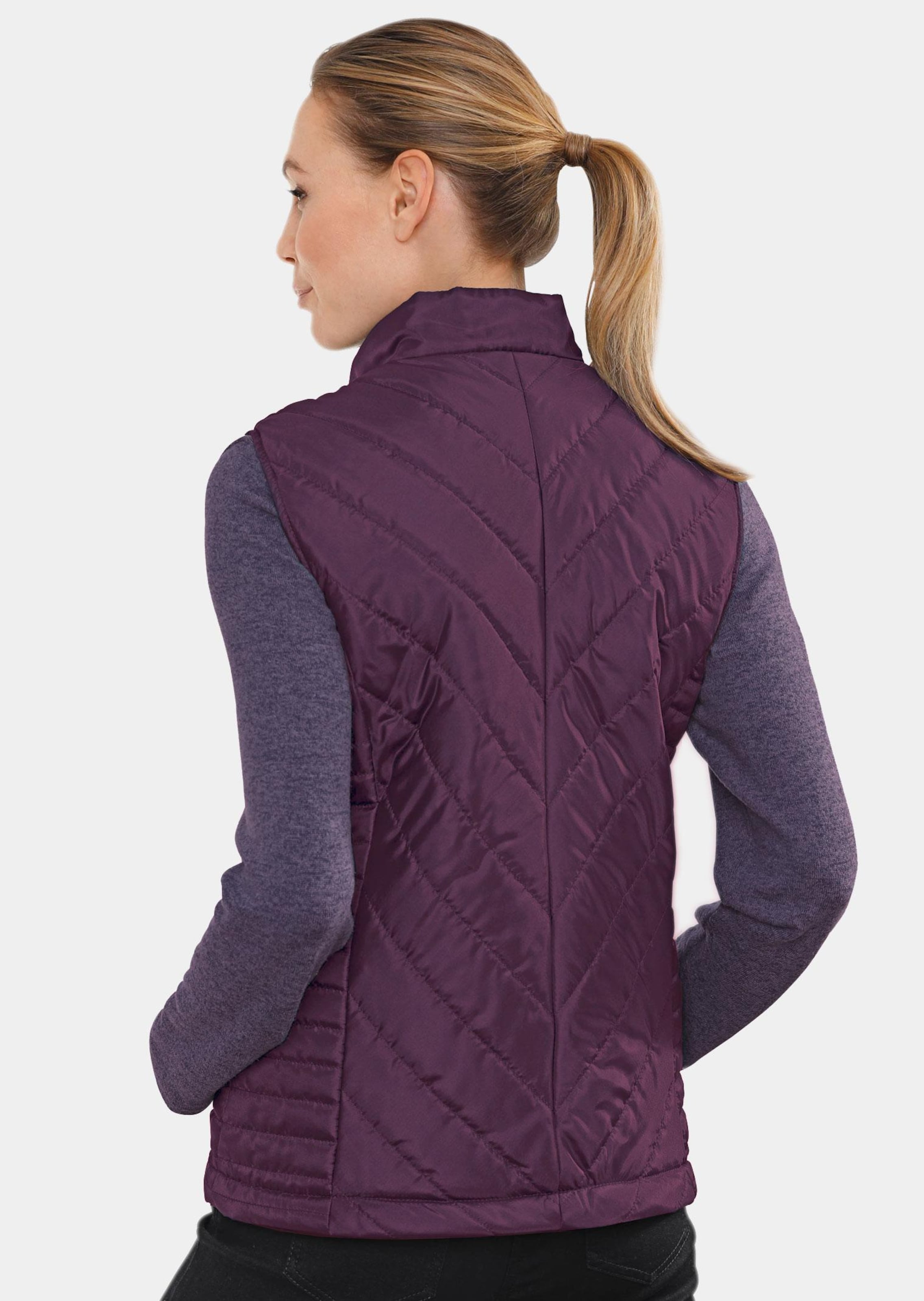 Gilet matelassé - aubergine - Gr. 21 de Goldner Fashion