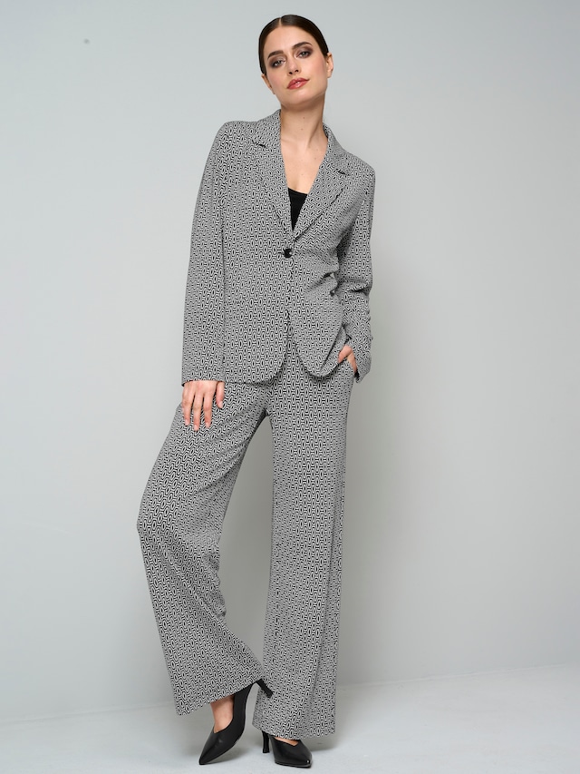 Blazer mit grafischem Print 3