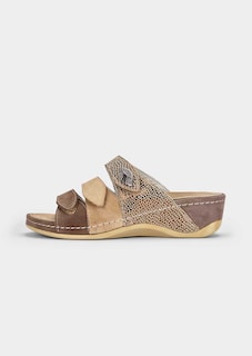 Mules en cuir avec semelle à mémoire de forme thumbnail 4