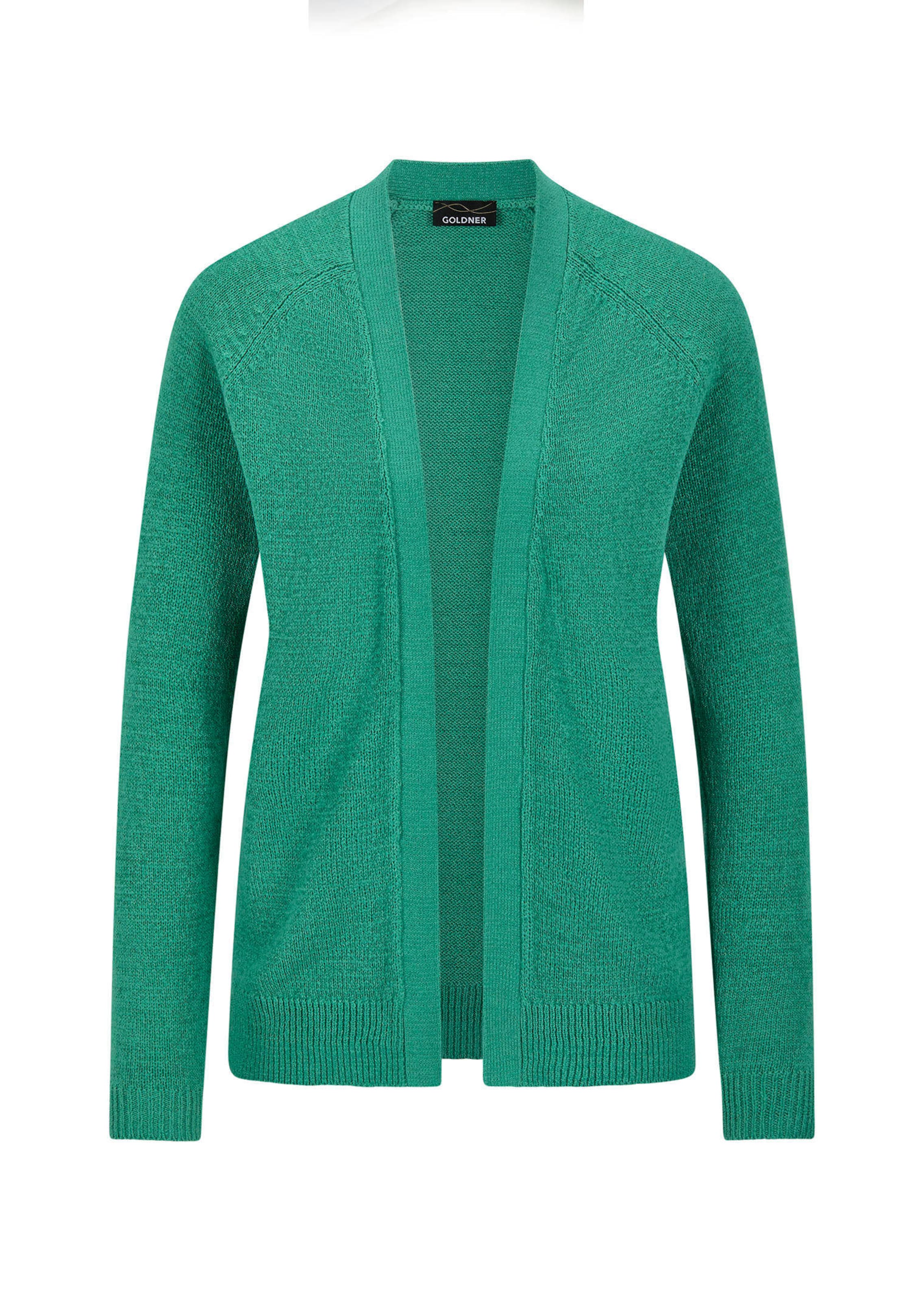 Kurze Strickjacke aus Bändchengarn