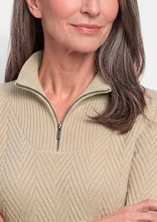 Tricot pullover met troyerkraag thumbnail 5