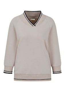 Sweatshirt met sportieve geribde boorden thumbnail 4