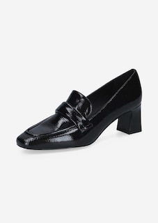Escarpins en cuir à talon carré thumbnail 1