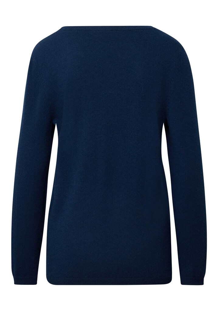 Kaschmirpullover mit U-Boot Ausschnitt