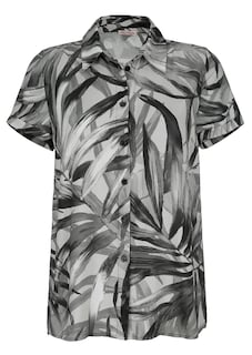 Bluse mit grafischem Druck thumbnail 5