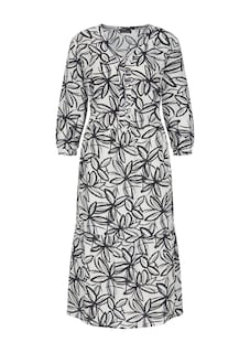 Robe en viscose avec encolure en V thumbnail 6