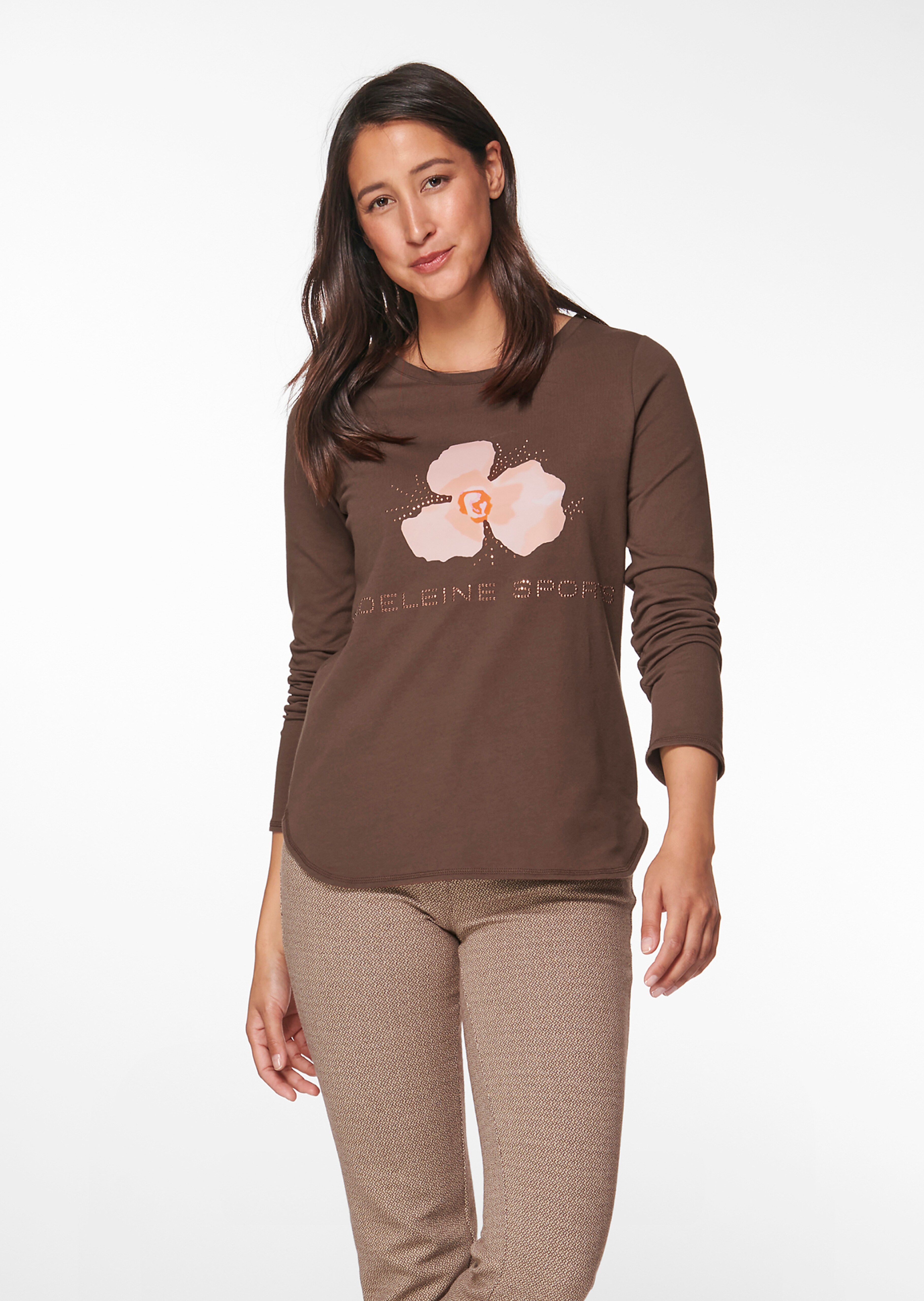Sweatshirt mit floralem Motiv-Print