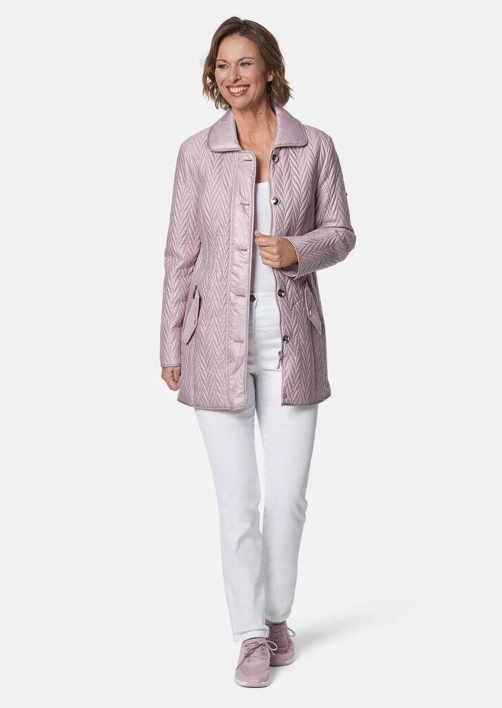 Longjacke mit außergewöhnlicher Steppung