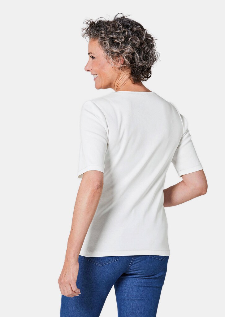 Basic T-Shirt aus reiner Baumwolle