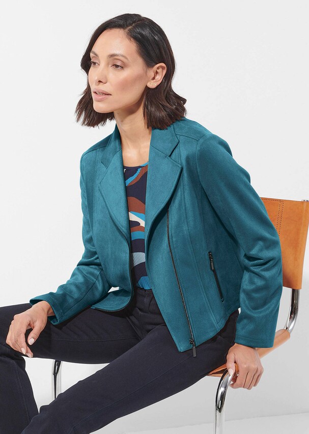 Velours-Bikerjacke 3