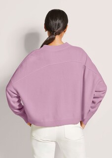 Kurzer Oversize-Pullover mit Kaschmir thumbnail 3