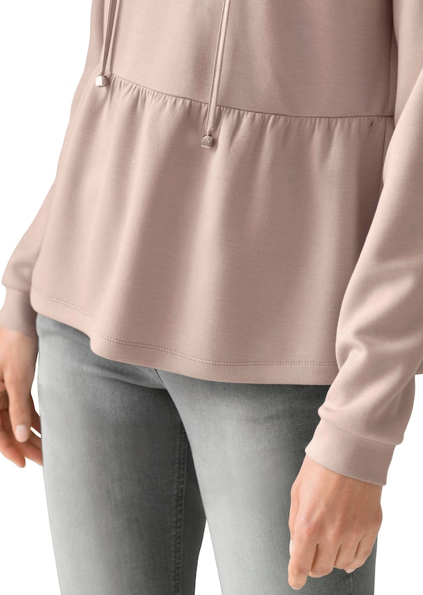 Shirt mit Kapuze und Tunnelzug