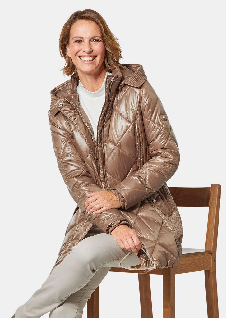 Longsteppjacke mit hübschem Innenfutter