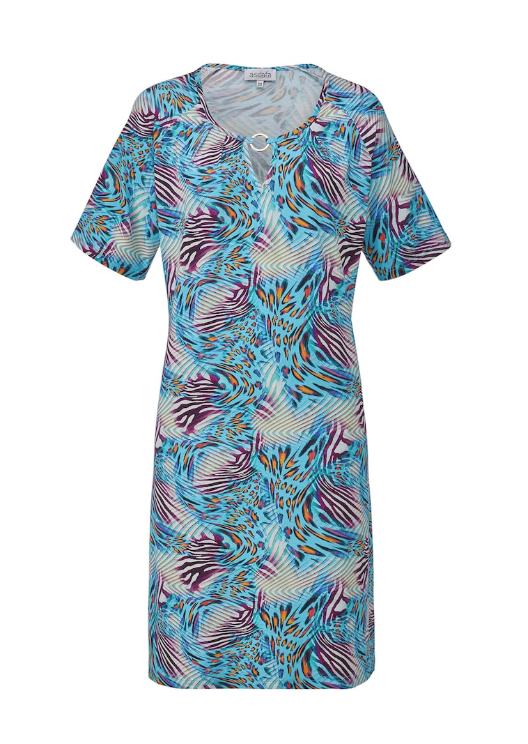 Freizeitkleid mit fantasievollem Animal Print