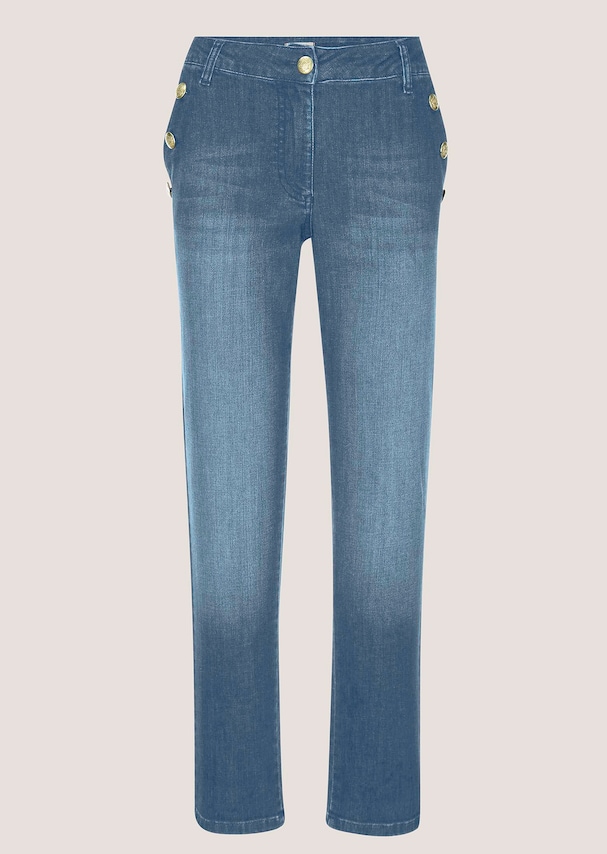 Jeans mit Goldknopf 5