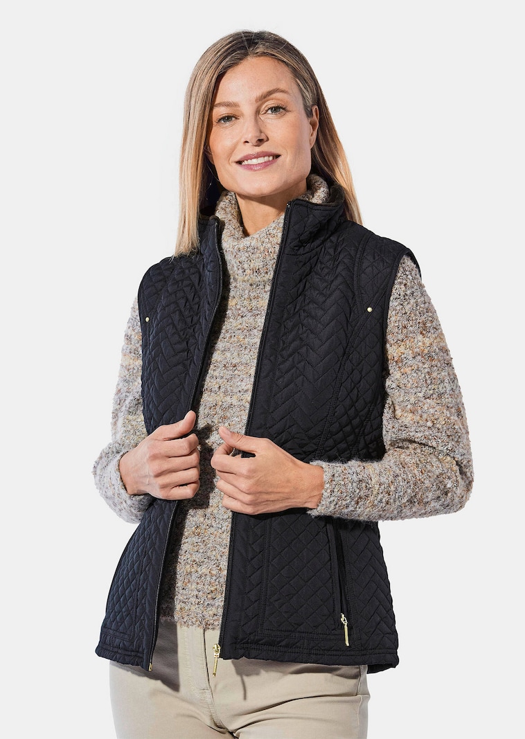 Weste mit Plüschfutter in großen Größen